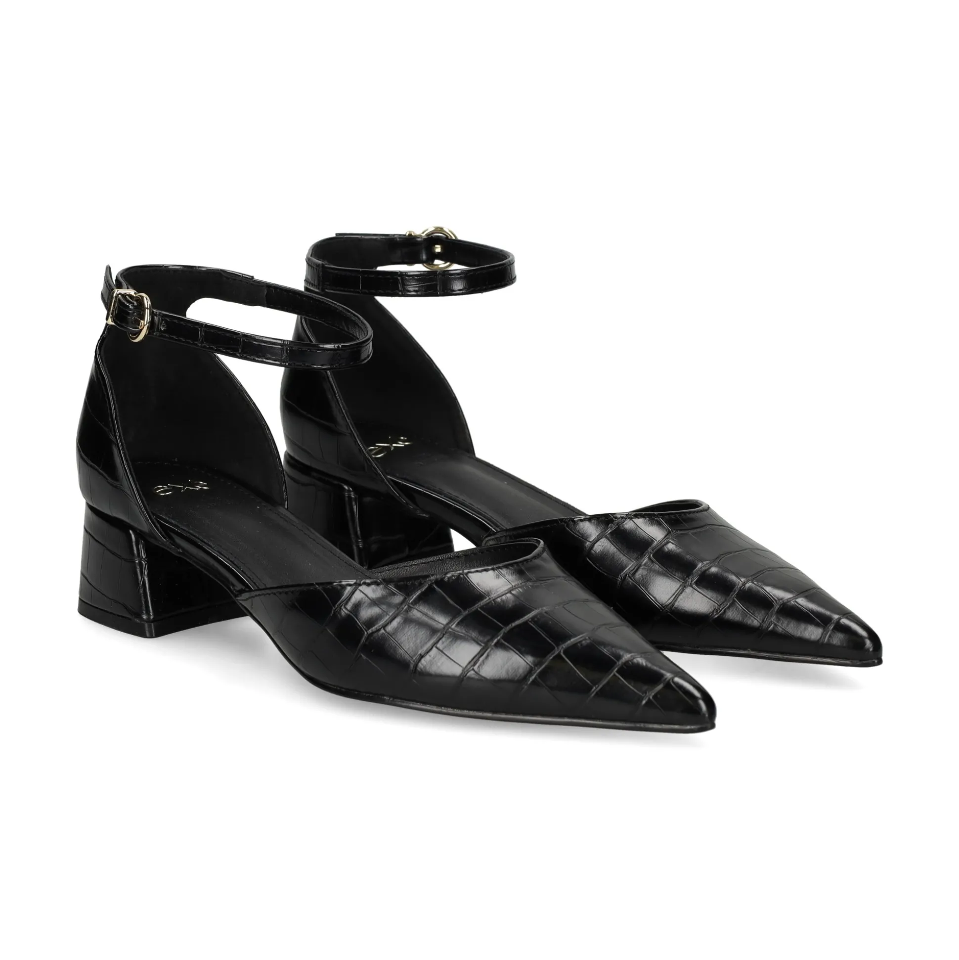 EXE Zapatos de tacón bajo GRACE-617 NEGRO