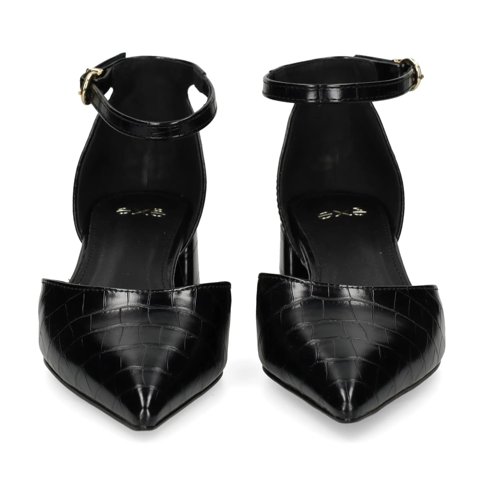 EXE Zapatos de tacón bajo GRACE-617 NEGRO