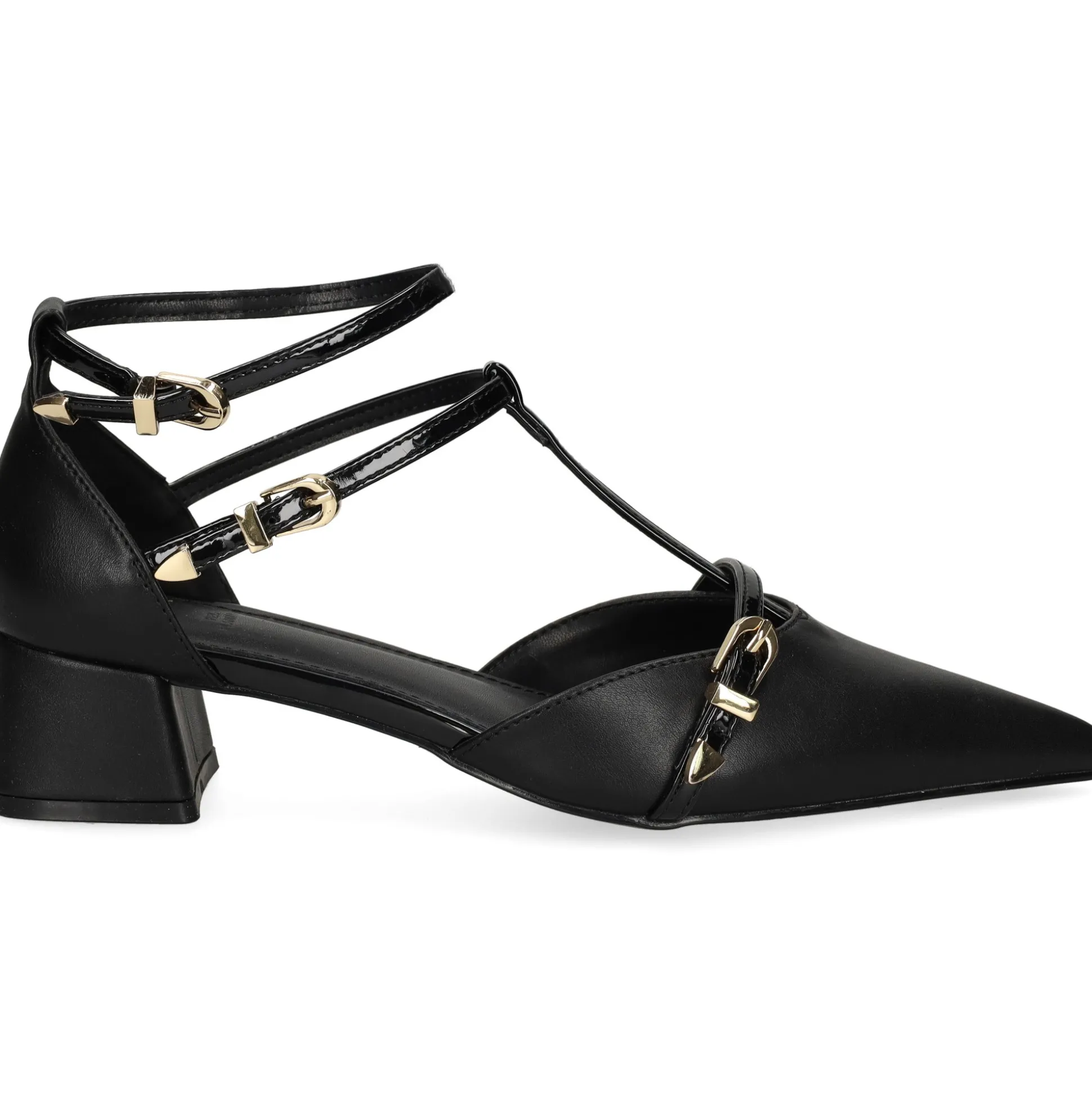 EXE Zapatos de tacón bajo GRACE-630 NEGRO