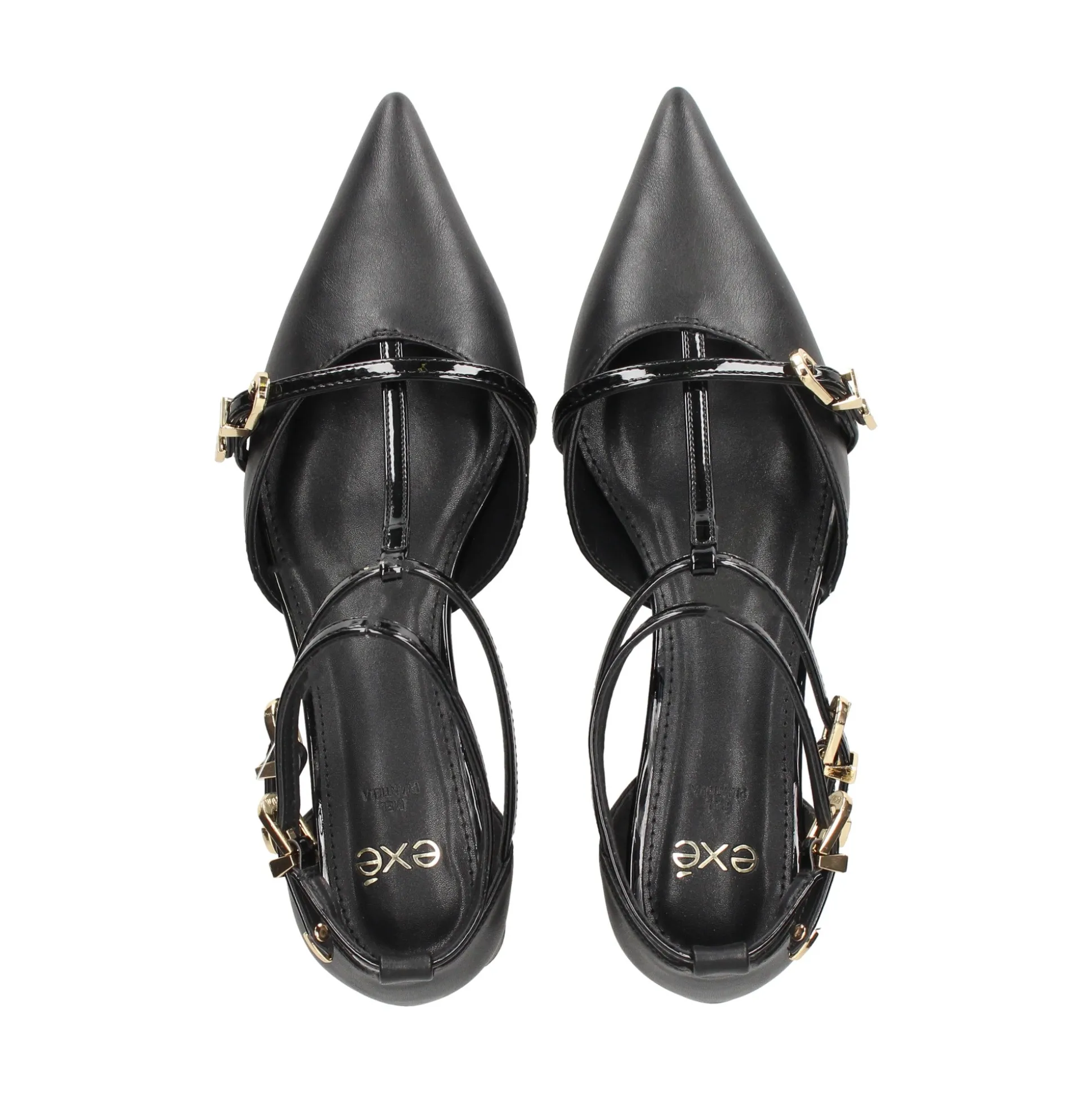 EXE Zapatos de tacón bajo GRACE-630 NEGRO