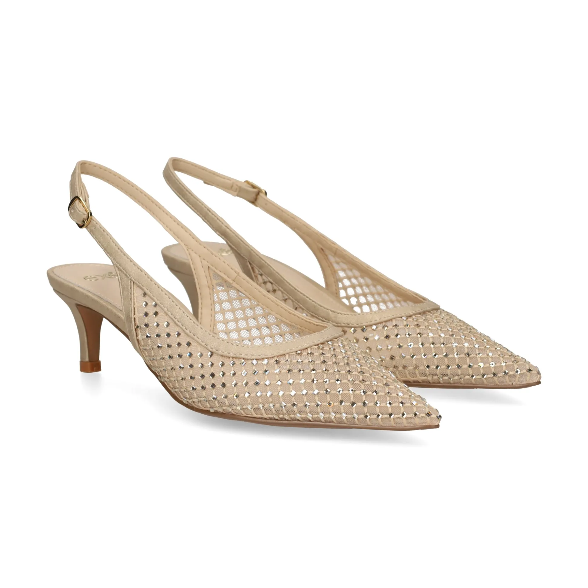 EXE Zapatos de tacón bajo IRIS-222 ORO