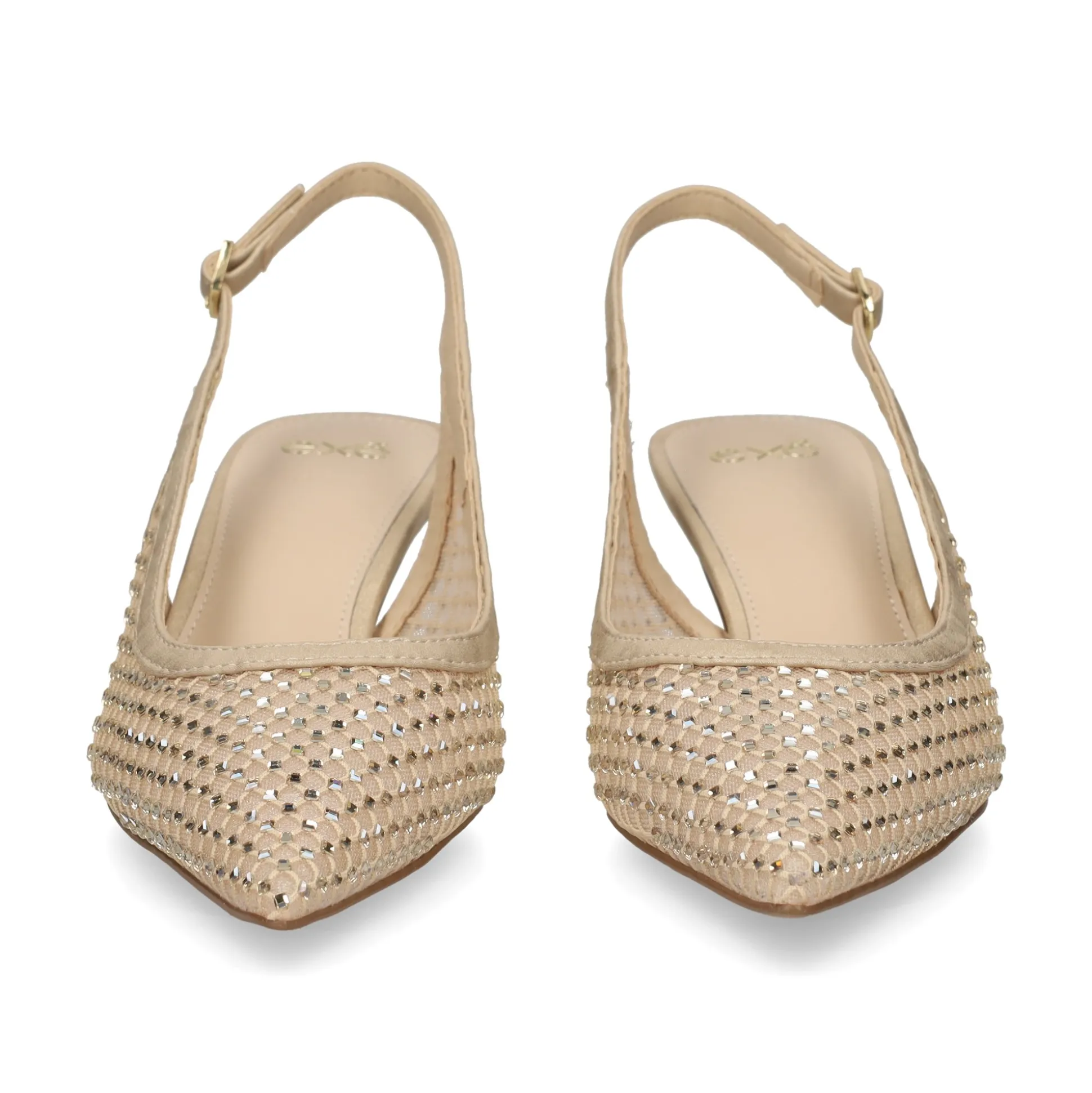 EXE Zapatos de tacón bajo IRIS-222 ORO