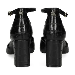 EXE Zapatos de tacón medio de Mujer VIENA-253 NEGRO