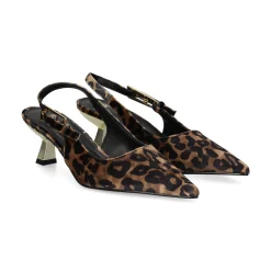 EXE Zapatos de tacón medio de Mujer BLAIR-358 LEOPARDO