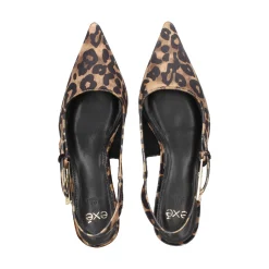 EXE Zapatos de tacón medio de Mujer BLAIR-358 LEOPARDO