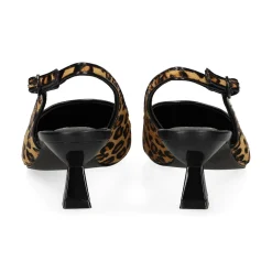 EXE Zapatos de tacón medio de Mujer BLAIR-368 LEOPARD TAN