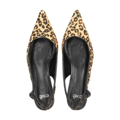 EXE Zapatos de tacón medio de Mujer BLAIR-368 LEOPARD TAN