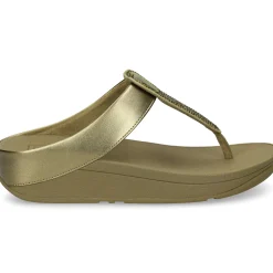 FITFLOP Sandalias cuña de Mujer IU2 C23 Camo-Green