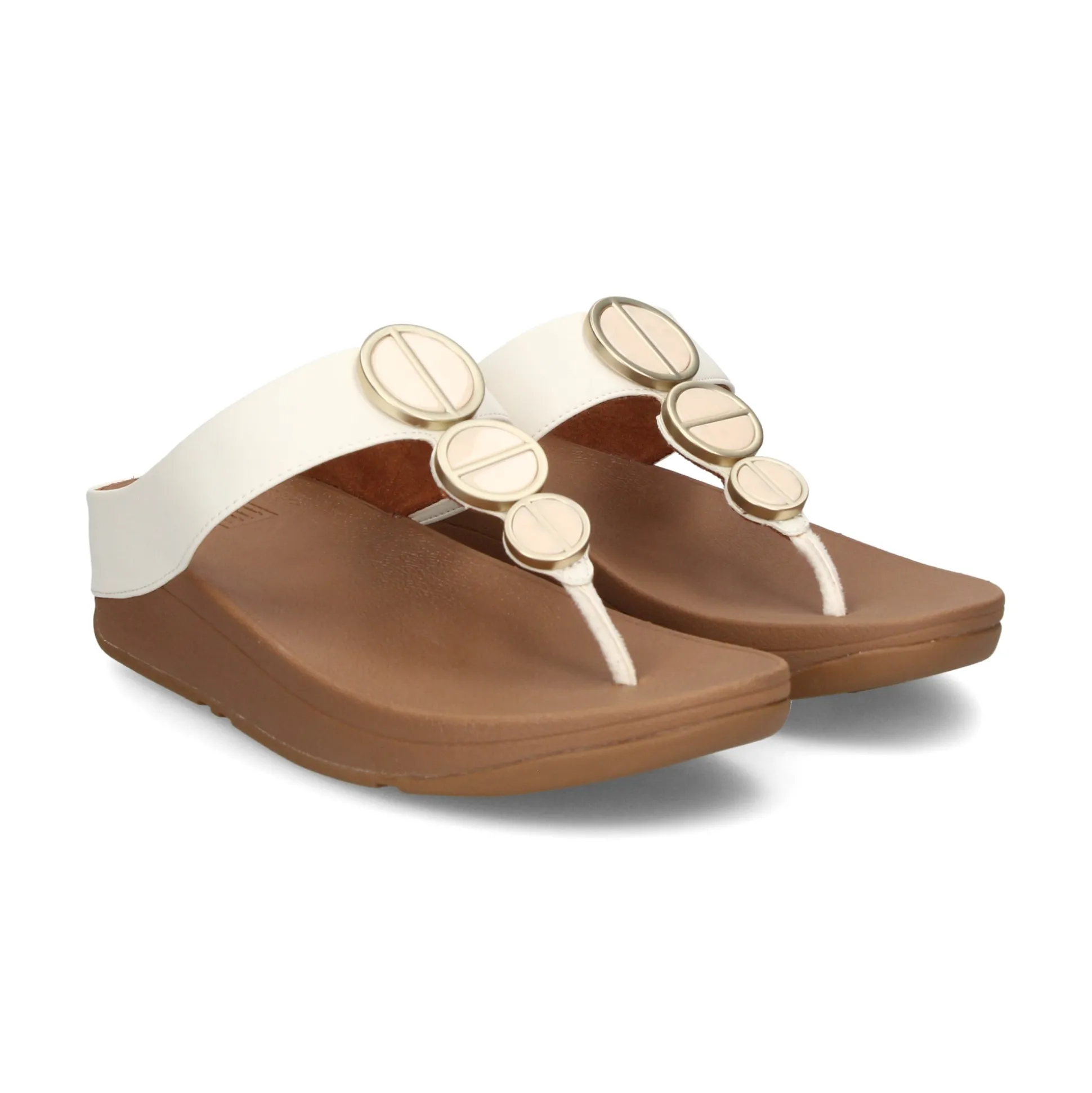 FITFLOP Sandalias cuña de Mujer FE5 477 CREAM