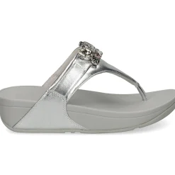 FITFLOP Sandalias cuña de Mujer HT8 011 PLATA