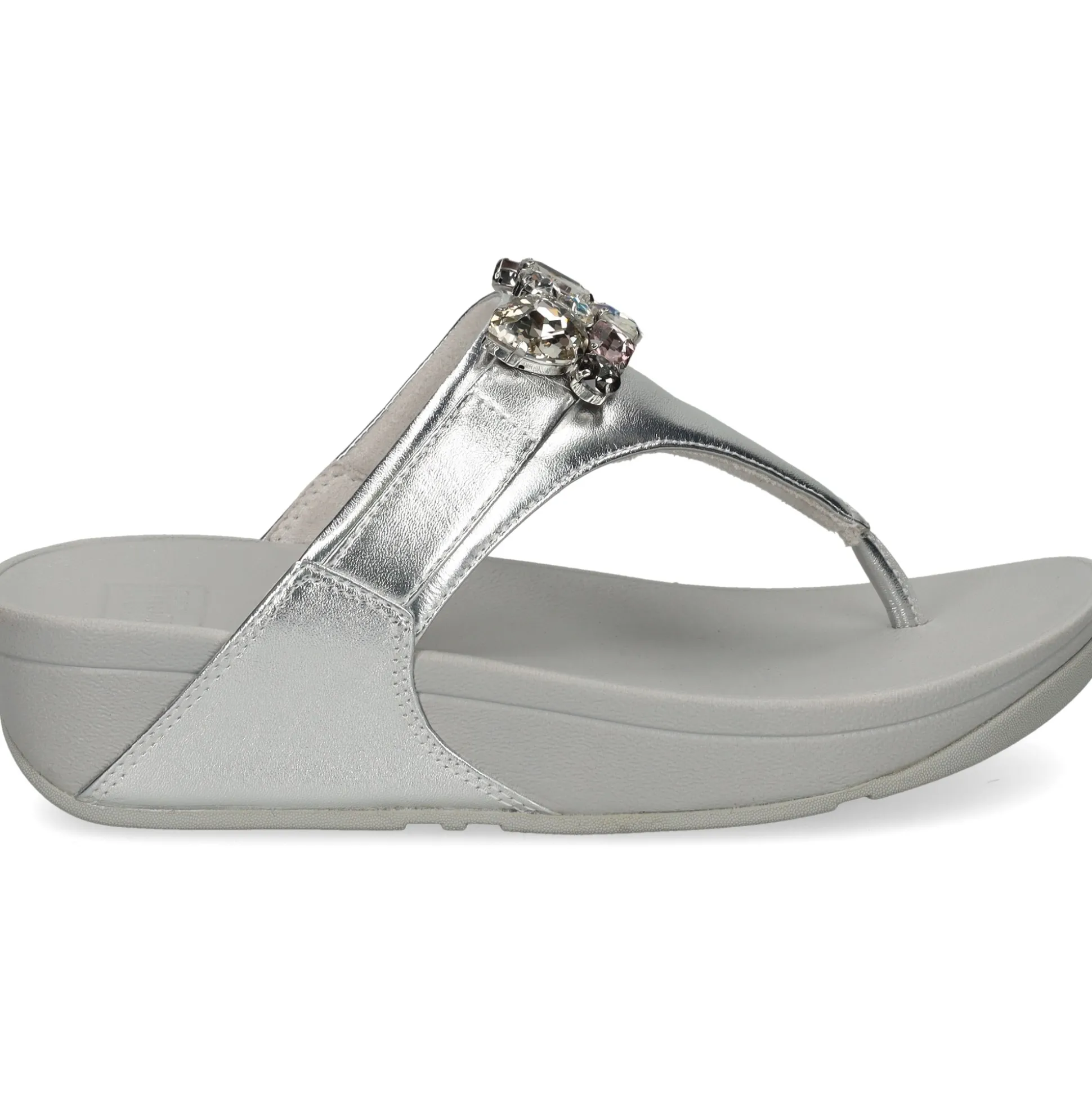 FITFLOP Sandalias cuña de Mujer HT8 011 PLATA