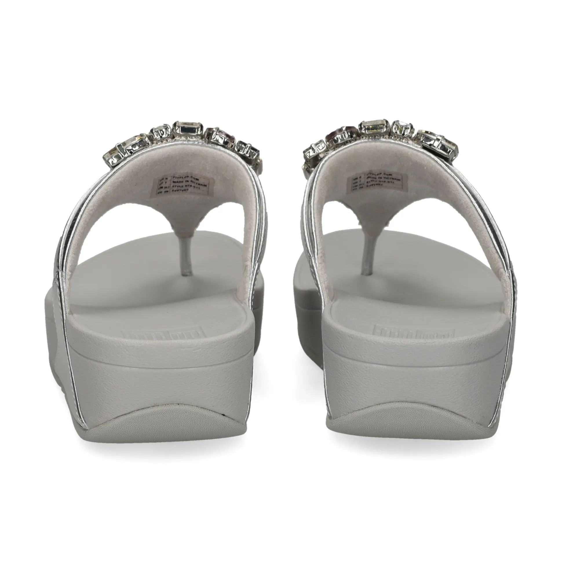 FITFLOP Sandalias cuña de Mujer HT8 011 PLATA