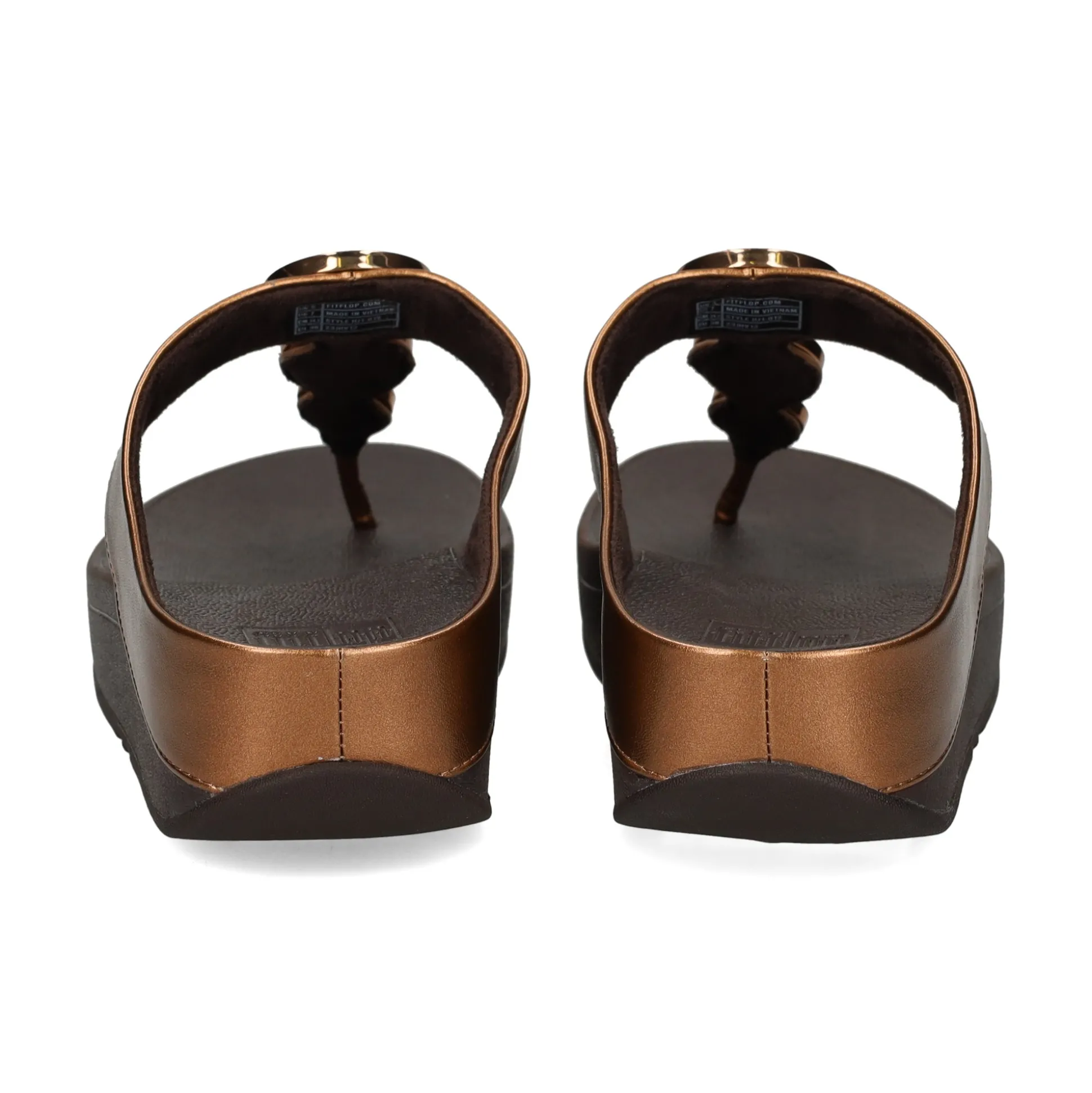 FITFLOP Sandalias cuña de Mujer HJ1 012 BRONZE