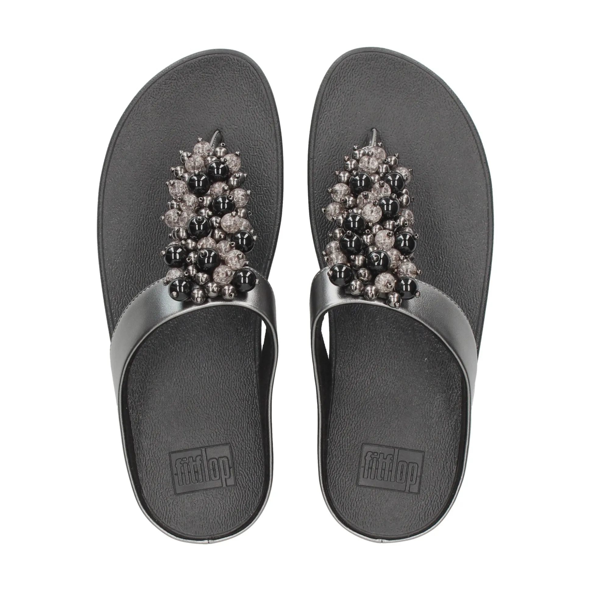 FITFLOP Sandalias cuña de Mujer HI9 B06 Pewter Blac