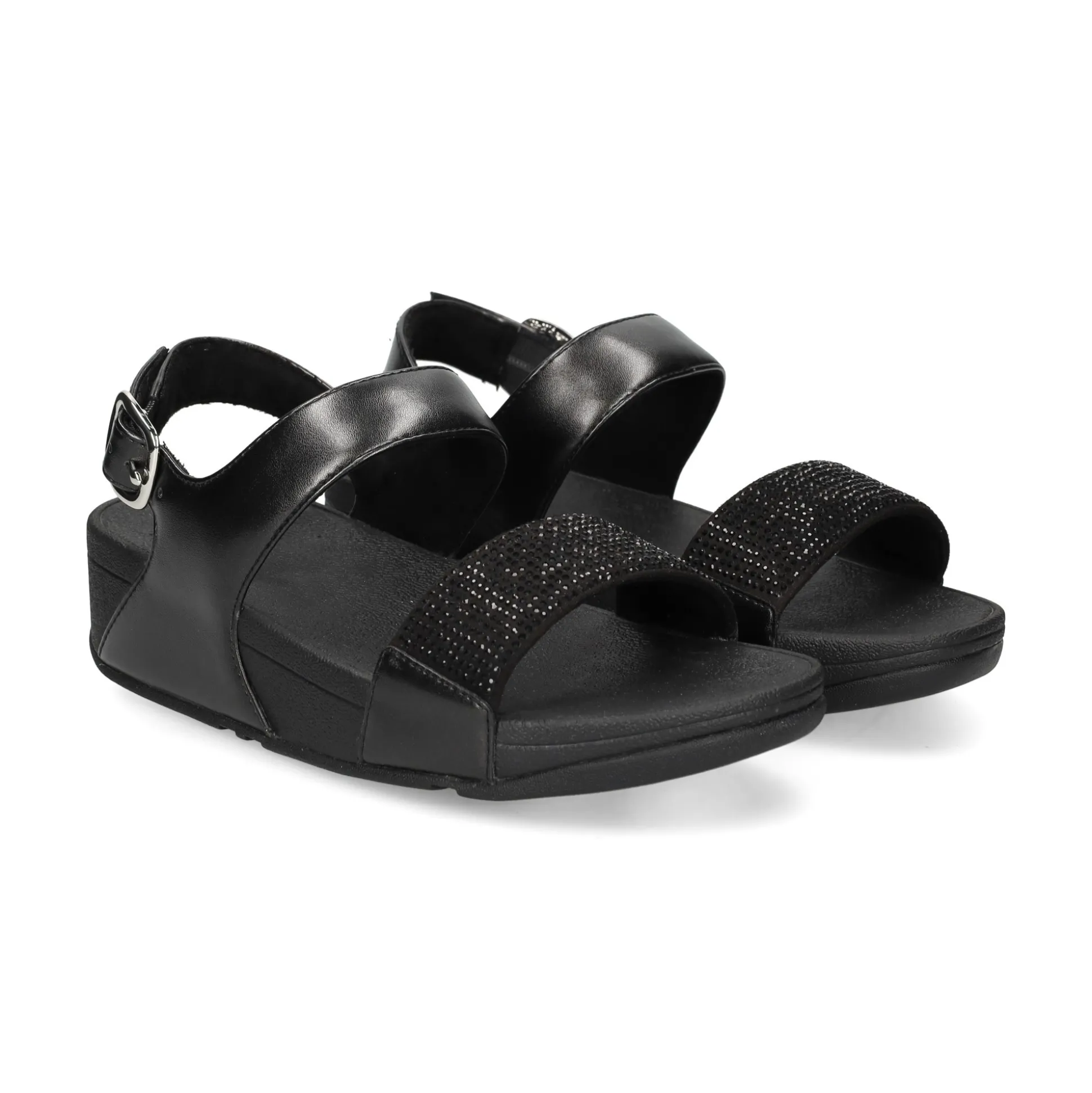FITFLOP Sandalias cuña de Mujer EC3 090 ALL BLACK