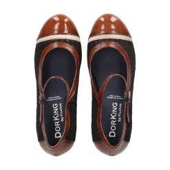 FLUCHOS Merceditas de Mujer D8669CCNSU CAFE + CUERO