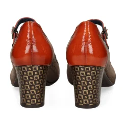 FLUCHOS Merceditas de Mujer D8669MXNSU FANGO + TEJA