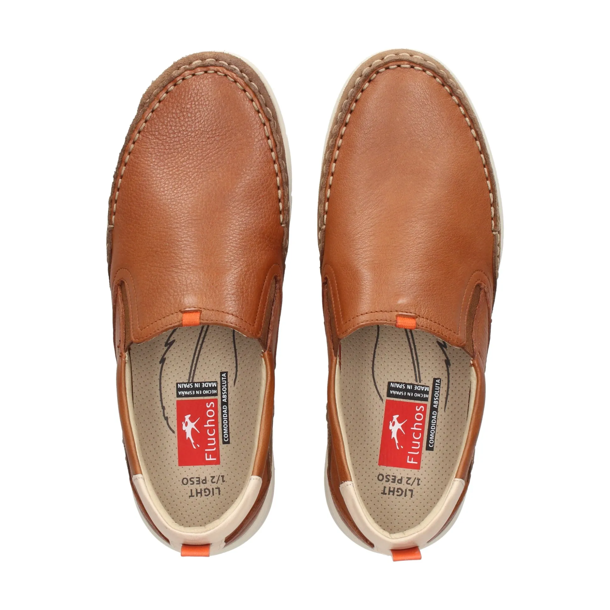 FLUCHOS Mocasines de Hombre F1985 CUERO+COM.2