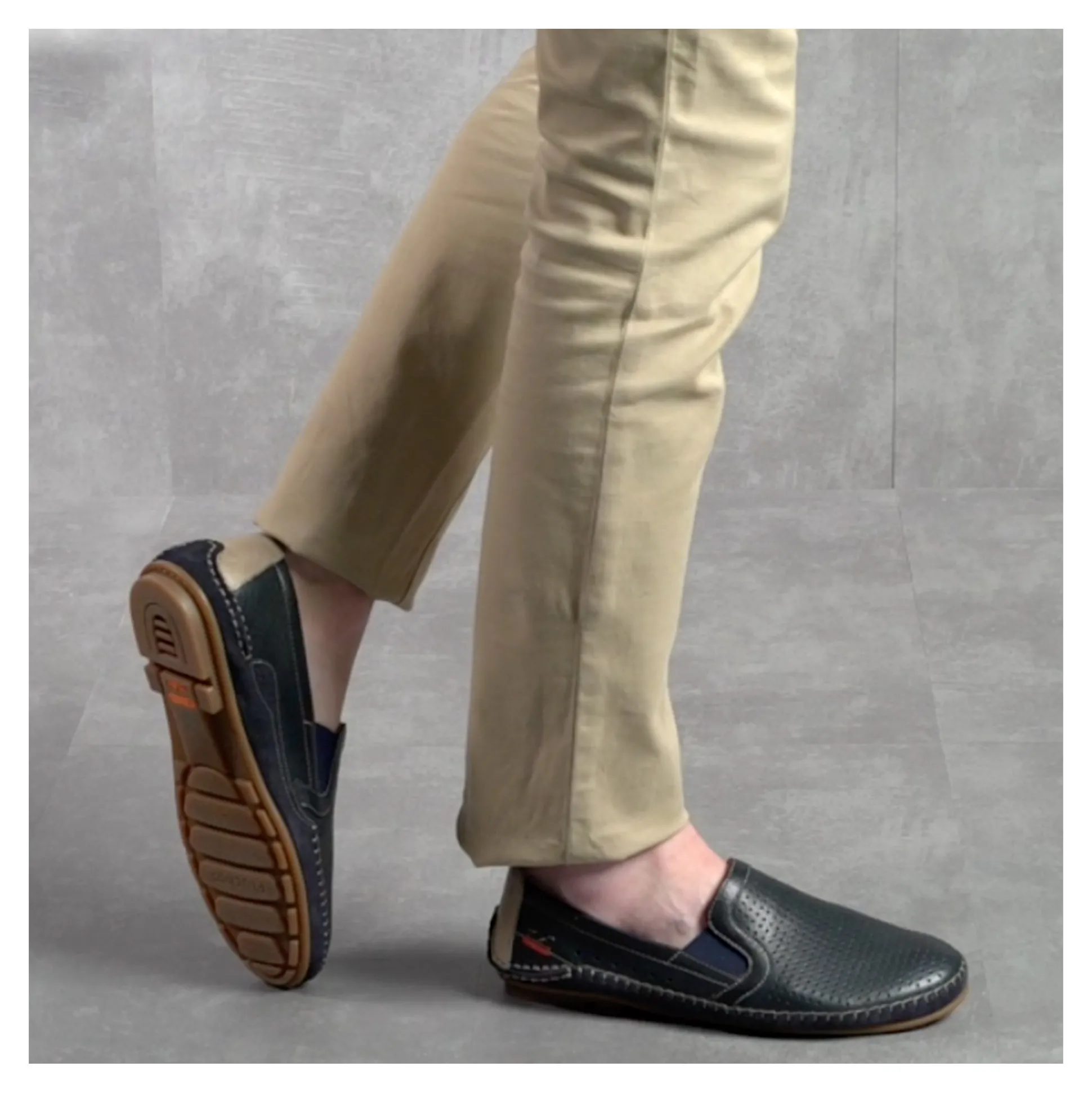 FLUCHOS Mocasines de Hombre F1177 MARINO+COM.3