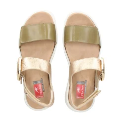 FLUCHOS Sandalias con plataforma de Mujer F2166 PLATINO