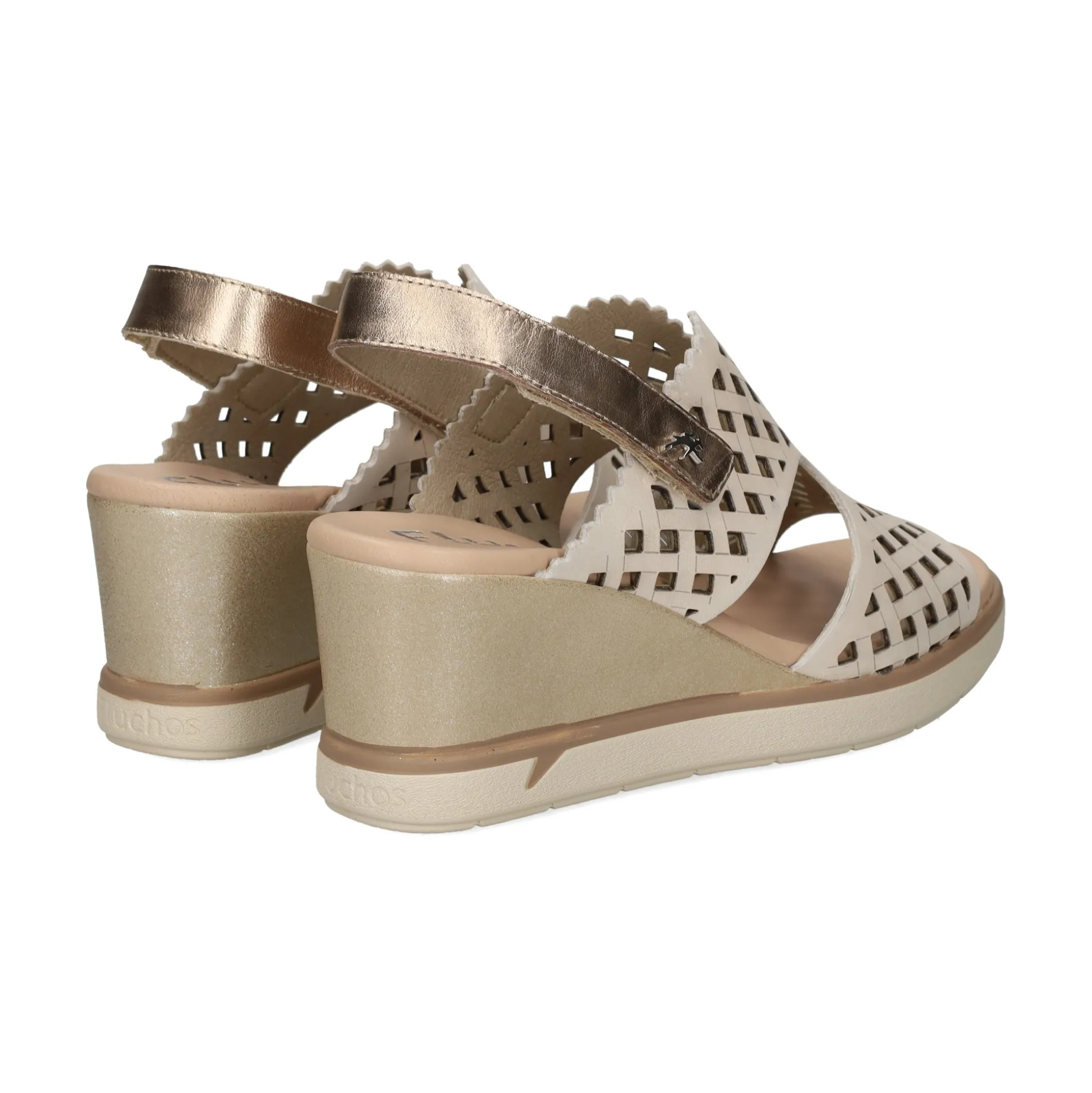 FLUCHOS Sandalias cuña de Mujer F1972 RAW CAVA