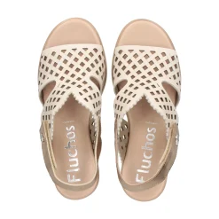 FLUCHOS Sandalias cuña de Mujer F1972 RAW CAVA