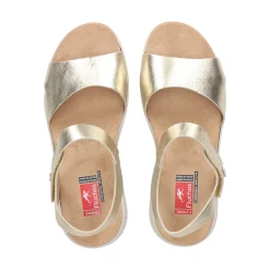 FLUCHOS Sandalias cuña de Mujer F1475 PLATINO