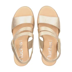 FLUCHOS Sandalias cuña de Mujer F1973 PLATINO