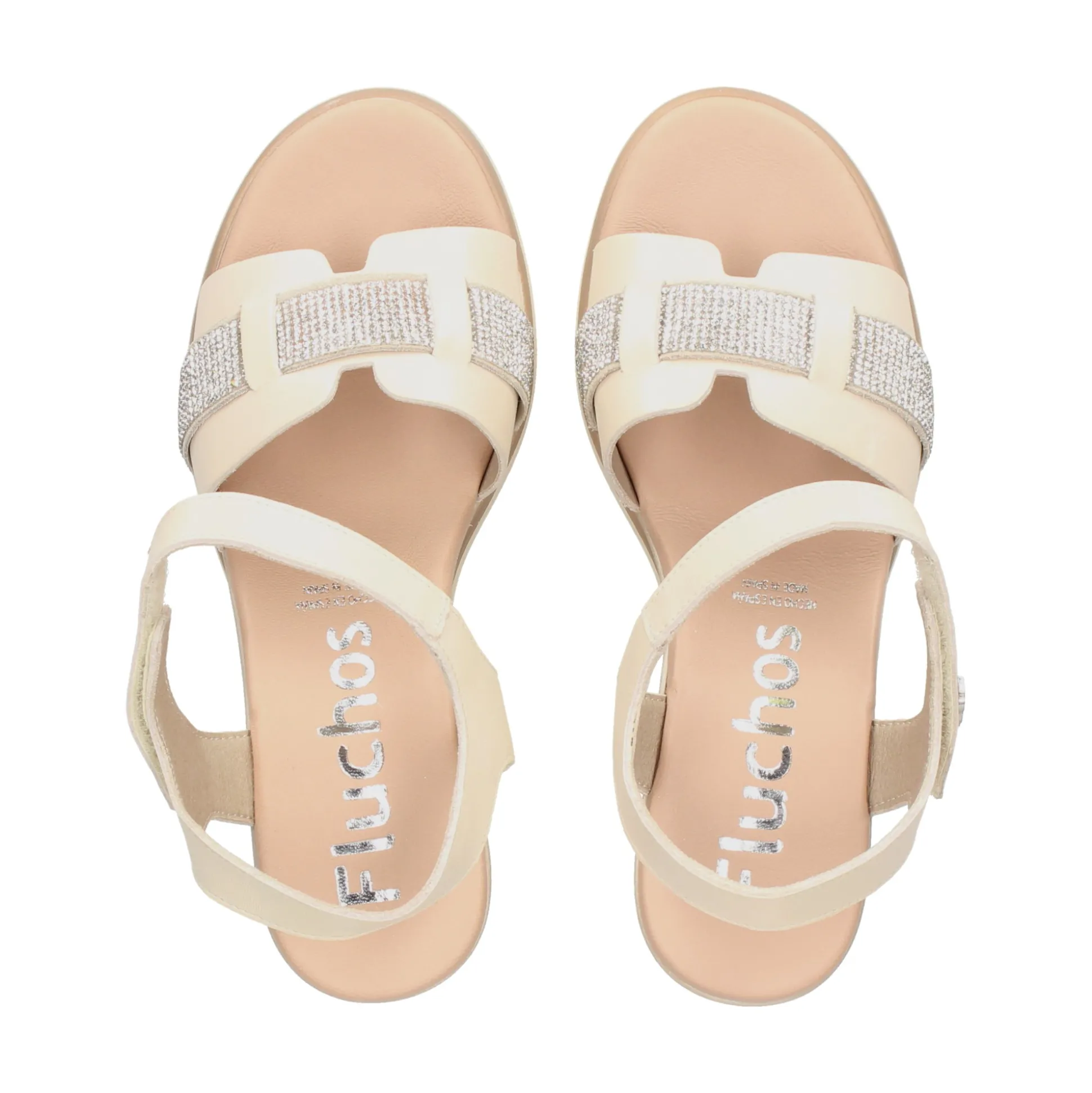 FLUCHOS Sandalias cuña de Mujer F1975 PORCELANA