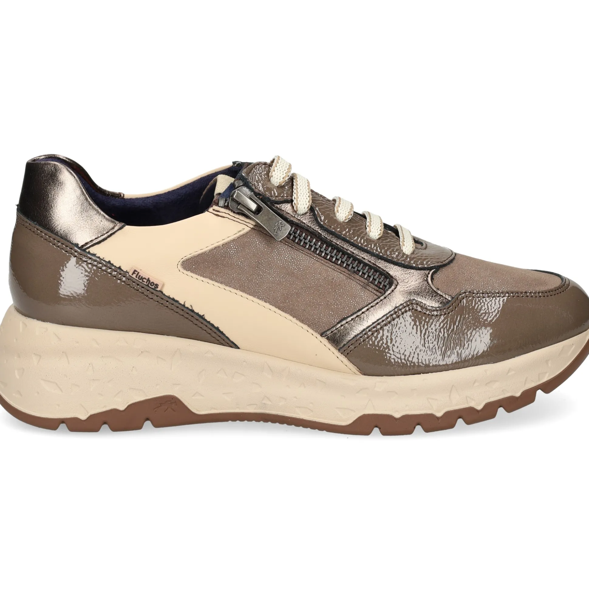 FLUCHOS Zapatillas de Mujer F2308 TAUPE+COM.4