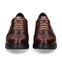FLUCHOS Zapatos Blucher F2096 BURDEOS+COM.1