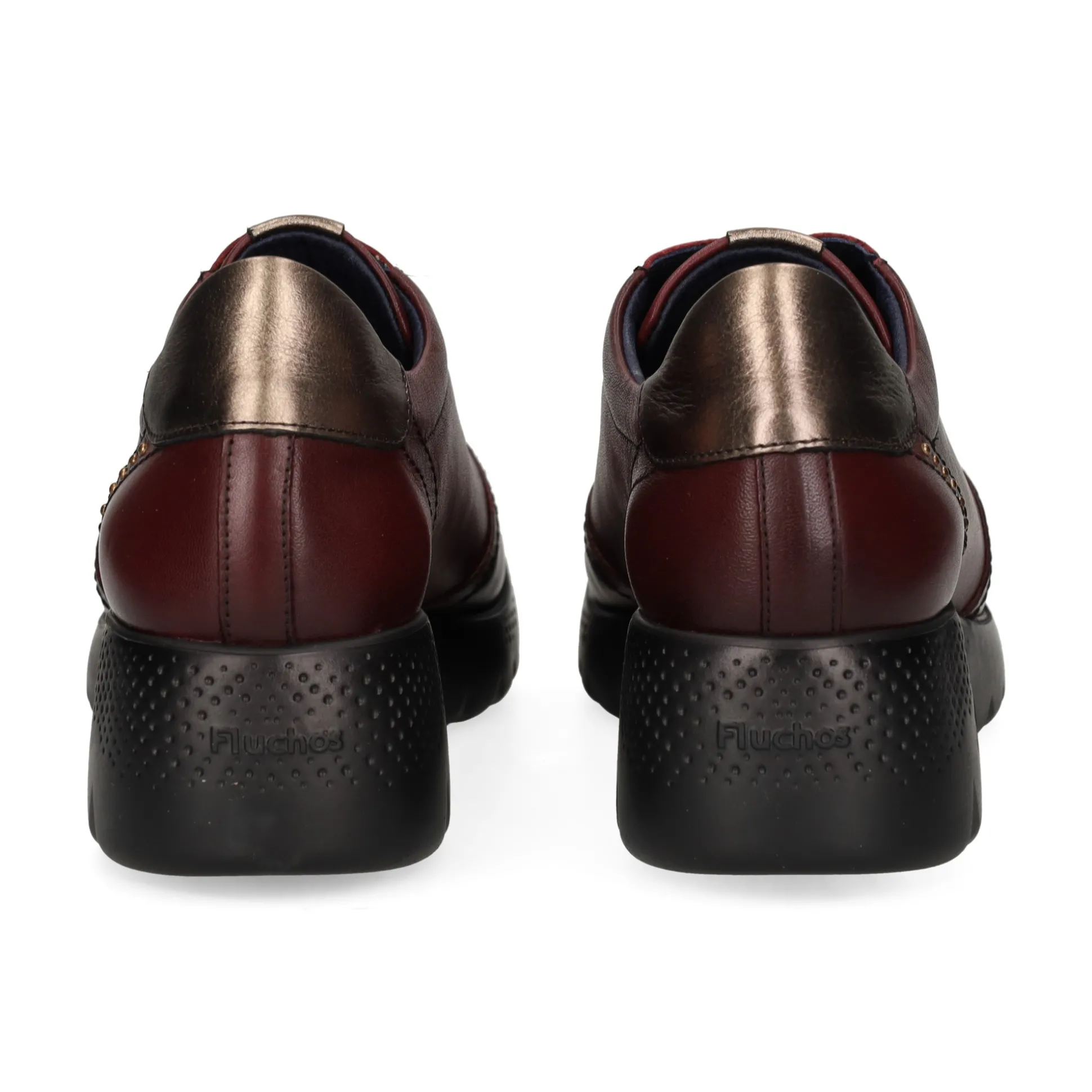 FLUCHOS Zapatos Blucher F2096 BURDEOS+COM.1