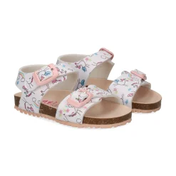 GARVALIN Sandalias, chanclas y albarcas de niña 252463-B050 BLANCO