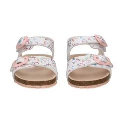 GARVALIN Sandalias, chanclas y albarcas de niña 252463-B050 BLANCO