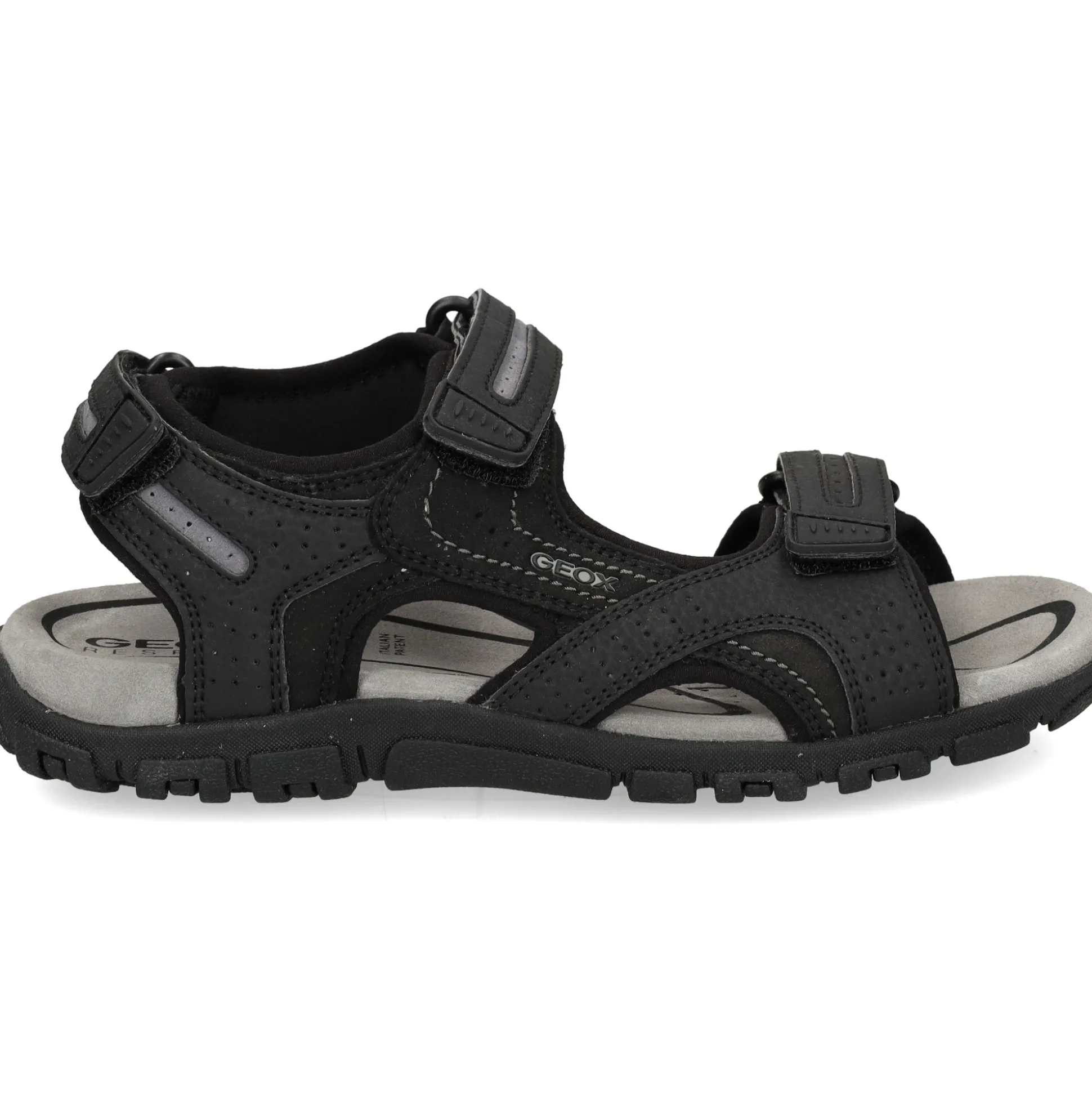 GEOX Sandalias de Hombre U8224D C9310 BLACK/STO