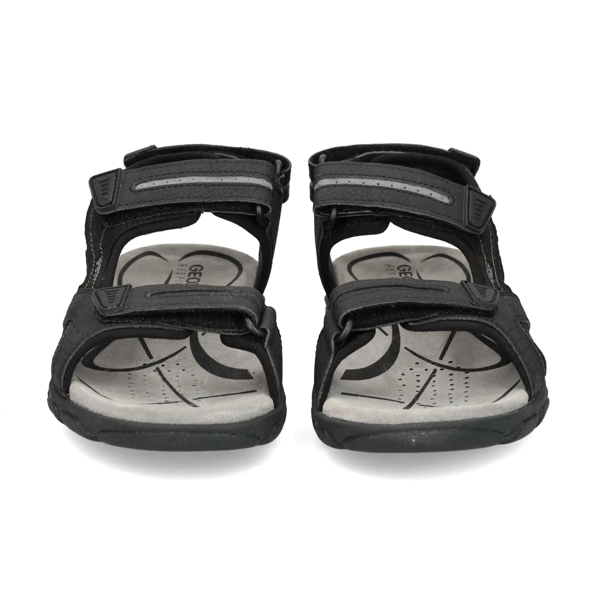 GEOX Sandalias de Hombre U8224D C9310 BLACK/STO