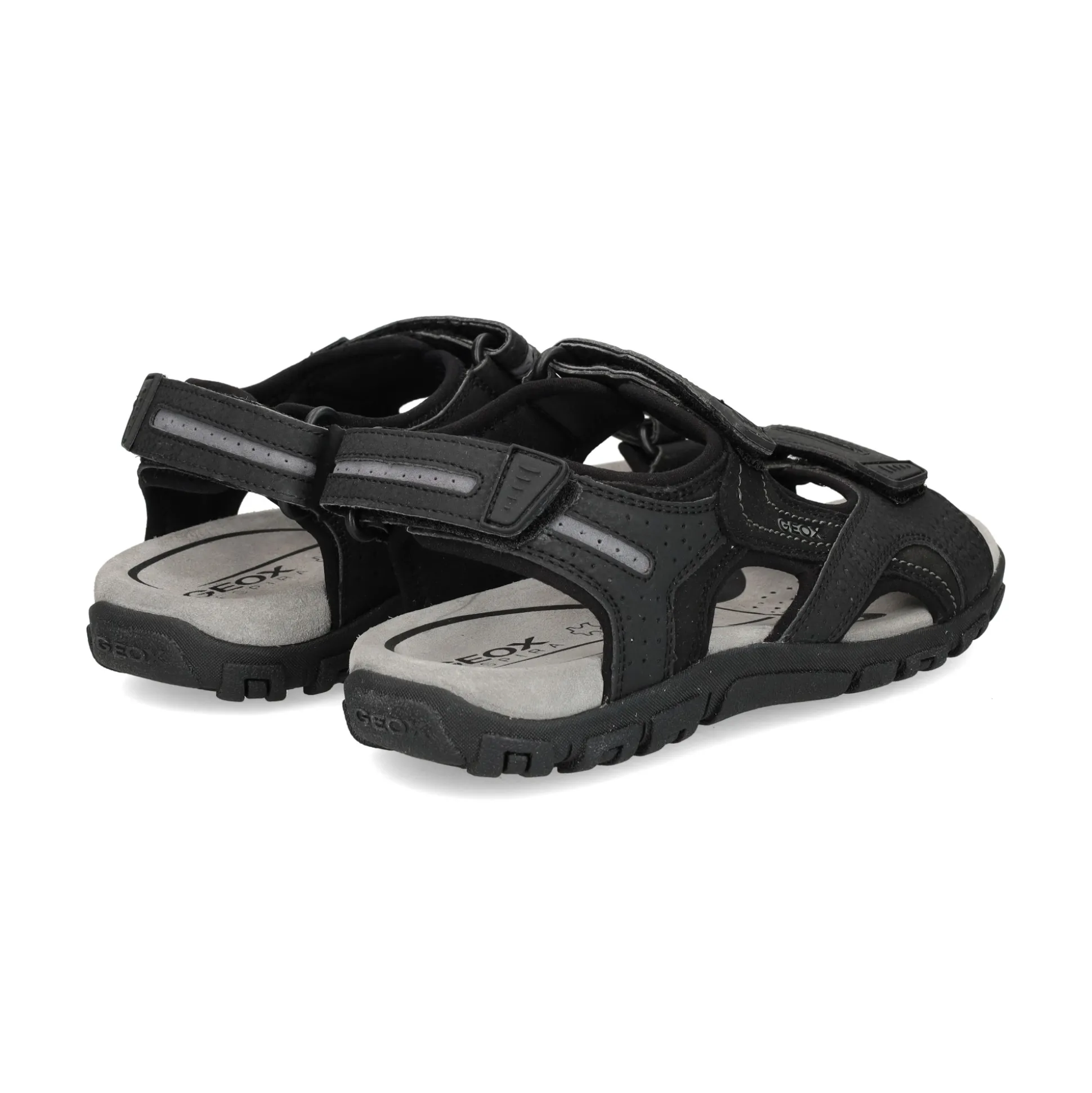 GEOX Sandalias de Hombre U8224D C9310 BLACK/STO