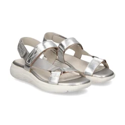 GEOX Sandalias planas de Mujer D25ADA C1355 LT GREY/S