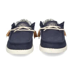 HEY DUDE Zapatillas de Hombre WALLY LINEN 410 NAVY
