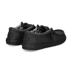 HEY DUDE Zapatillas de Hombre WALLY STRETCH 060 BLACK/BLACK
