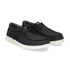 HEY DUDE Zapatillas de Hombre WALLY SPORT MESH 066 BLACK/WHITE