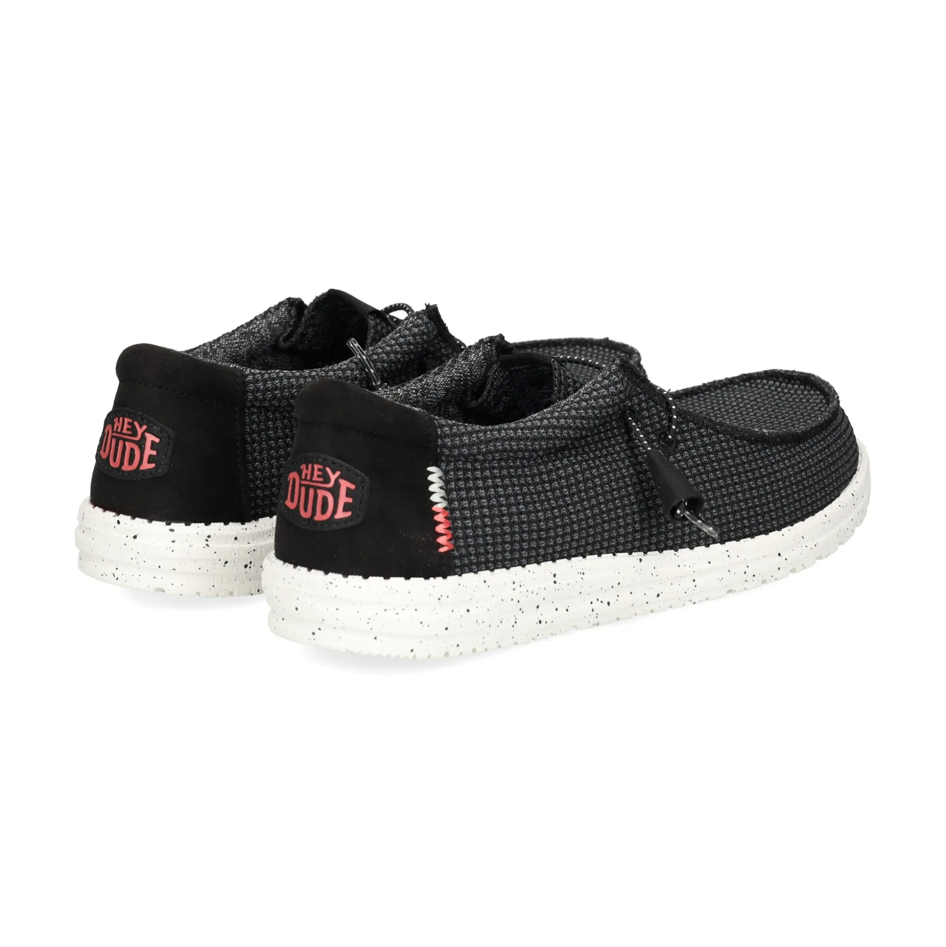 HEY DUDE Zapatillas de Hombre WALLY SPORT MESH 066 BLACK/WHITE