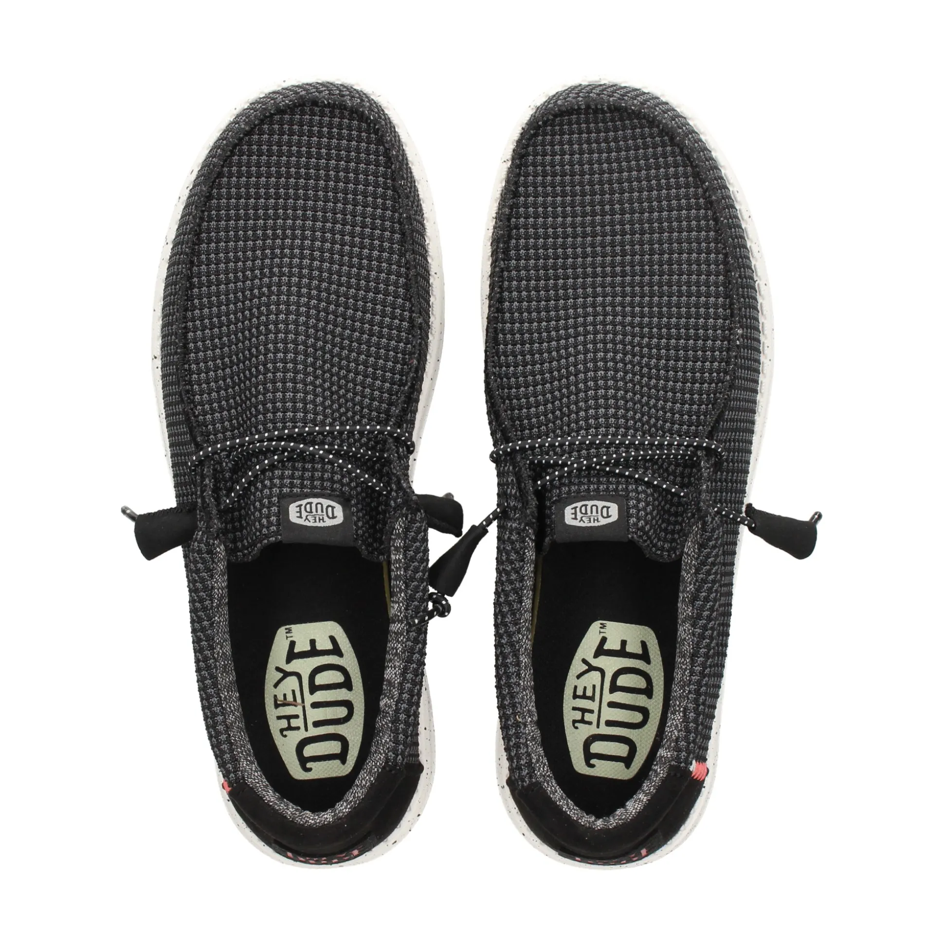 HEY DUDE Zapatillas de Hombre WALLY SPORT MESH 066 BLACK/WHITE