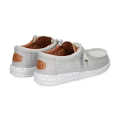 HEY DUDE Zapatillas de Hombre WALLY WASHED 007 LIGHT GREY