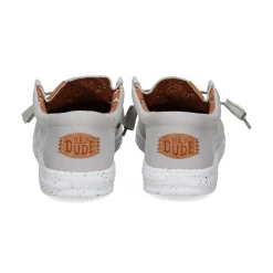 HEY DUDE Zapatillas de Hombre WALLY WASHED 007 LIGHT GREY
