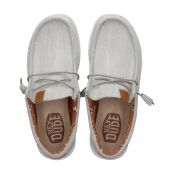 HEY DUDE Zapatillas de Hombre WALLY WASHED 007 LIGHT GREY