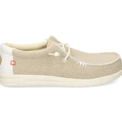HEY DUDE Zapatillas de Hombre WALLY BRAIDED 1LB OFF WHITE