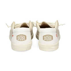 HEY DUDE Zapatillas de Hombre WALLY BRAIDED 1LB OFF WHITE