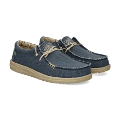 HEY DUDE Zapatillas de Hombre WALLY BRAIDED 4NM BLUE NIGHT