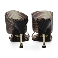 JUST CAVALLI Sandalias con tacón de Mujer 80RA3S48 R83 NATURAL PAL